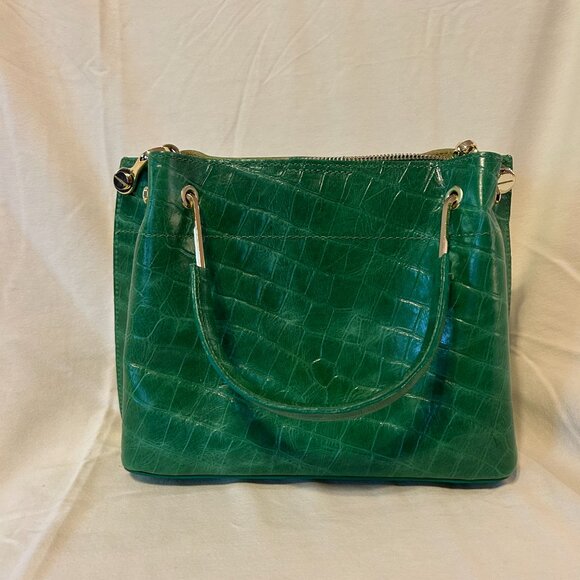 V Italia Green Croc Bag - Picture 2 of 3